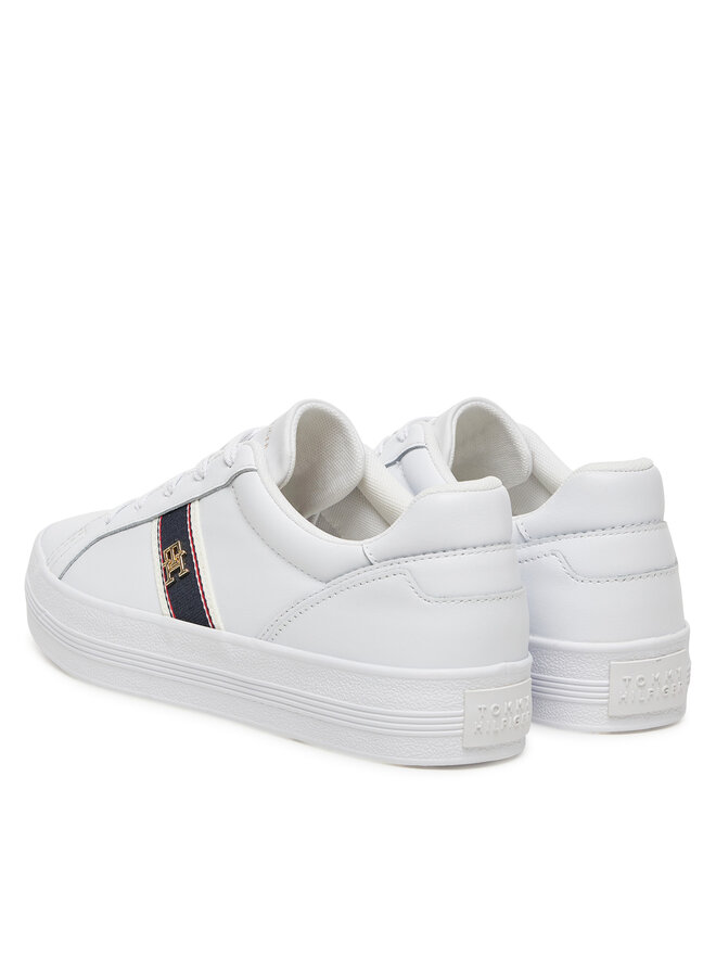 Tommy Hilfiger Sneakers Tommy Hilfiger Vulc Webbing Sneaker FW0FW08903 Alb