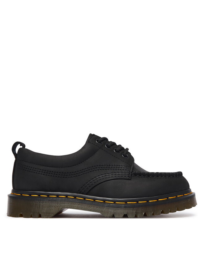 Dr. Martens Halbschuhe Dr. Martens Lowell 4 Eye Crazy Horse Leather Moc DM43679001 Schwarz