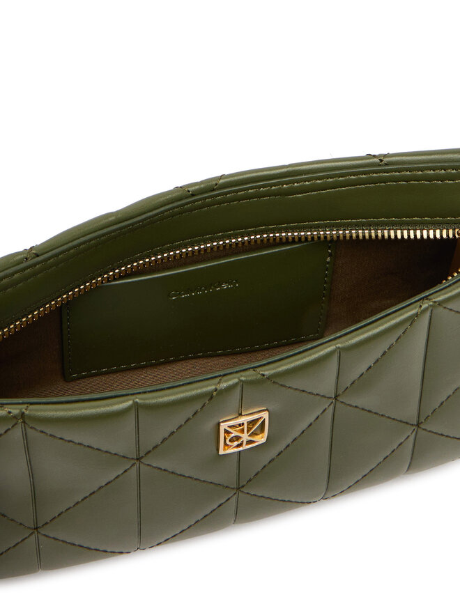 Calvin Klein Handtasche Calvin Klein Quilted Small Shoulder Bag LV04F3327G Grün