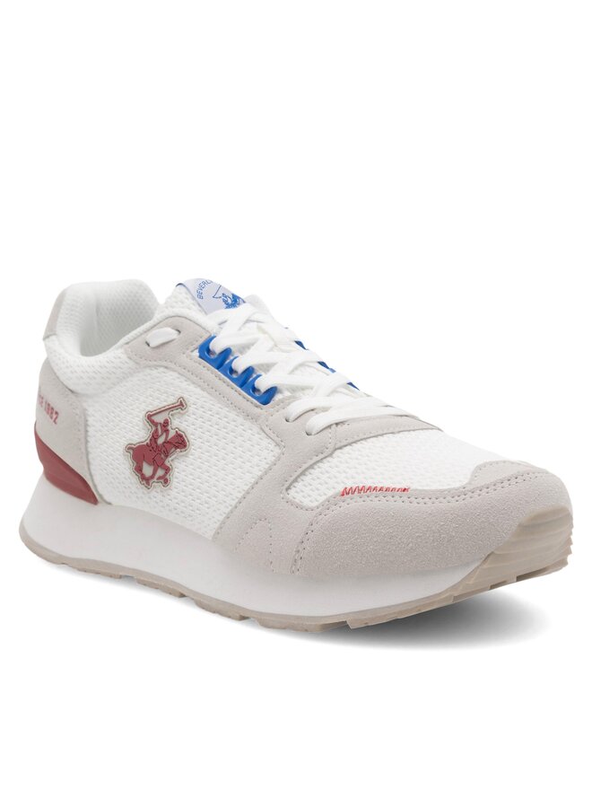 Beverly Hills Polo Club Sneakersy Beverly Hills Polo Club PATCH-01 Biela