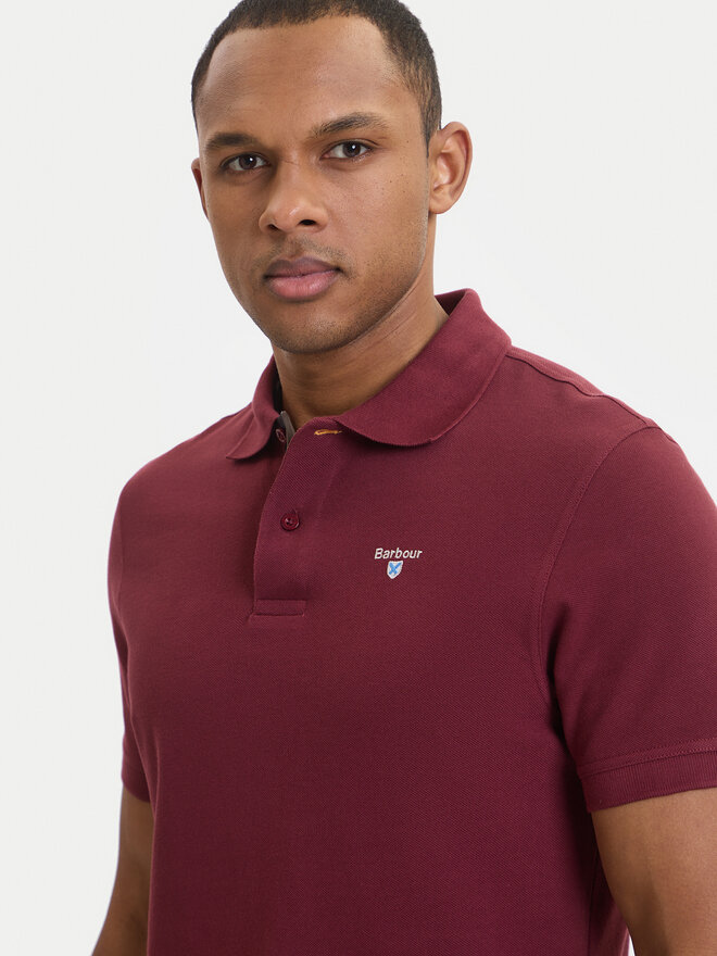 Barbour Barbour Poloshirt Tartan MML0012RE53 Dunkelrot Tailored Fit