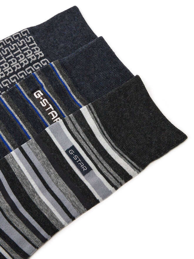 G-STAR Lange Socken G-STAR AS_G-STAR_W_047_SS25 (3-PACK) Schwarz