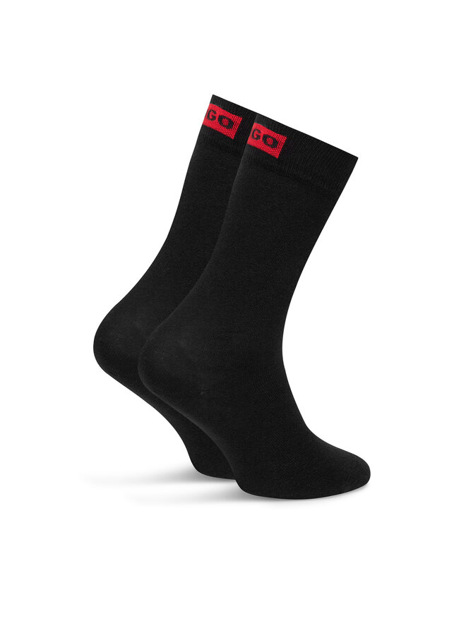 HUGO 2er-Set hohe Damensocken HUGO 50502046 Schwarz