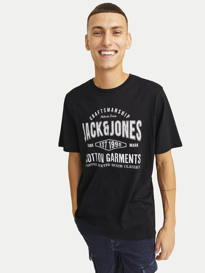 Jack&Jones Jack&Jones Marškinėliai Jeans 12256779 Juoda Standard Fit