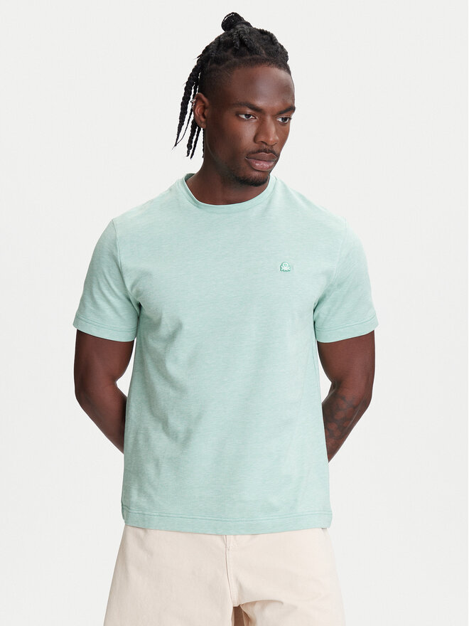 United Colors Of Benetton United Colors Of Benetton Camiseta 3M4WU1088 Verde Relaxed Fit