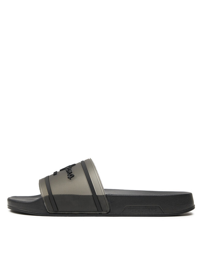 Pepe Jeans Παντόφλες Pepe Jeans Slider Translucent W PLS70147 Μαύρο