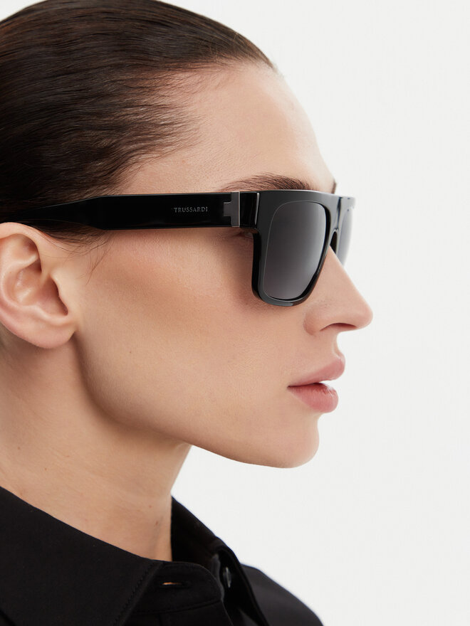 Trussardi Sunčane naočale Trussardi TSM9061 Crna