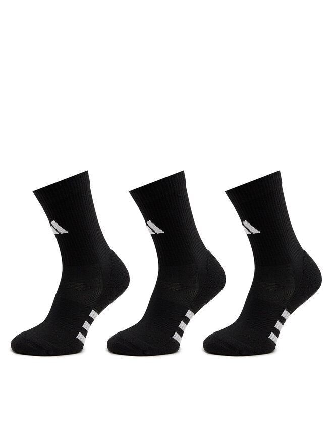 Set di 3 paia di calzini lunghi unisex adidas Performance Cushioned IC9521 Nero escarpe