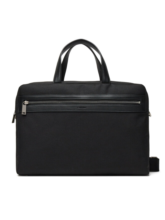 Calvin Klein Geantă pentru laptop Calvin Klein Contrast Commuter Bag LV04D3032G Negru