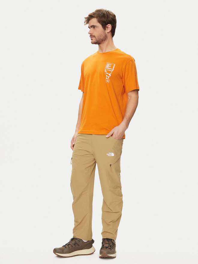 The North Face The North Face T-Shirt NF0A87FF Orange Regular Fit