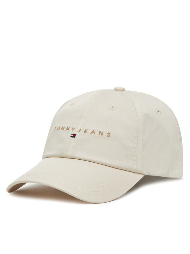 Tommy Jeans Gorra con visera Tommy Jeans Linear Logo Cap AM0AM12958 Beis