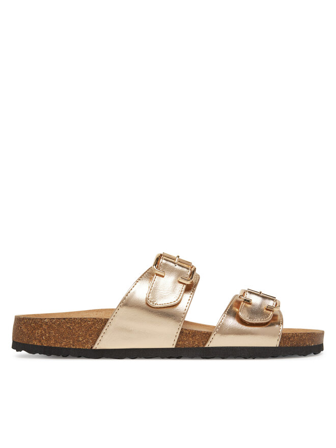 ONLY Shoes Pantoletten ONLY Shoes Onlmaxi-13 Pu Strap Buckle 15331392 Goldfarben