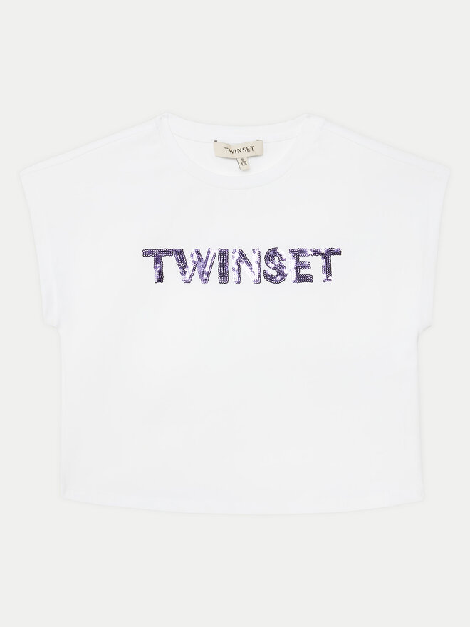 TWINSET TWINSET Camiseta 251GJ2537 Blanco Regular Fit
