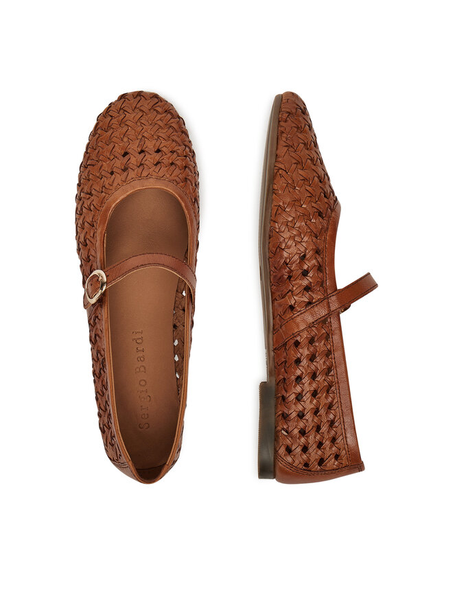 Sergio Bardi Балеринки Sergio Bardi WI45-F1104-01SB Кафяв