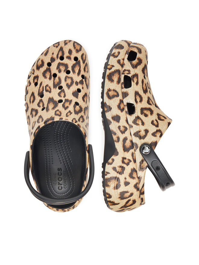 Crocs Klapki Crocs BAYA PLATFORM CLOG 208712-0C4 Beżowy