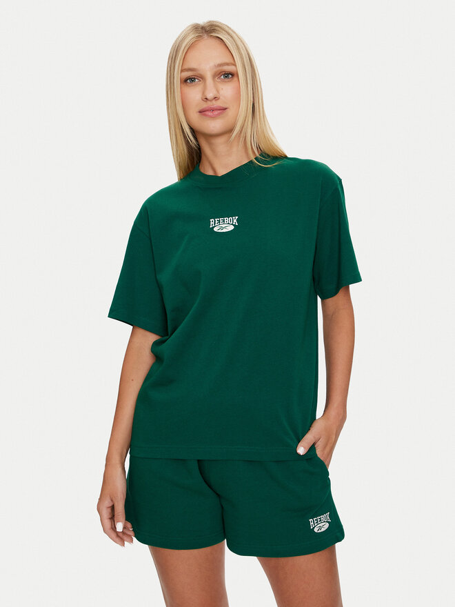 Reebok Reebok Marškinėliai Cl Ae Archive Sm Logo Tee 100076222 Žalia Regular Fit
