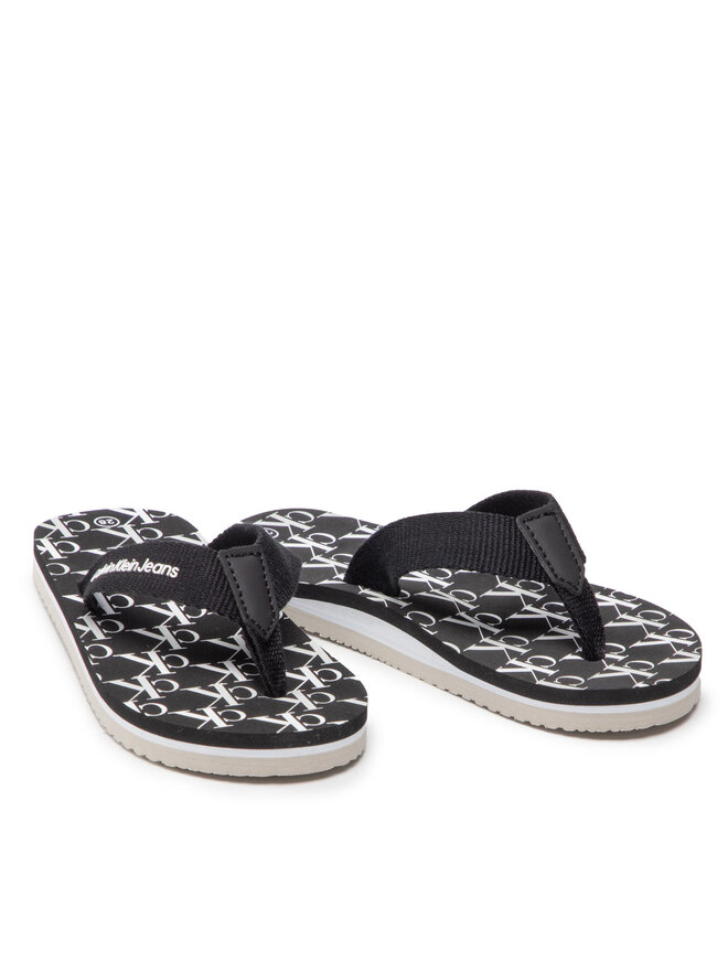 Calvin Klein Jeans Flip flop Calvin Klein Jeans Logo Print Flip Flop V3X8-80156-0058 M Negru
