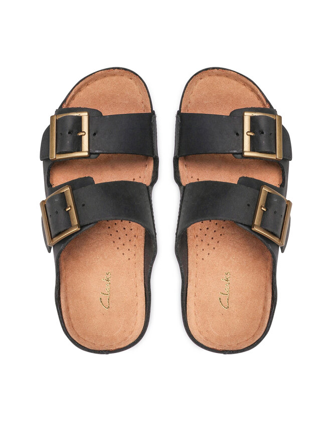 Clarks Шльопанці Clarks Brookleigh Sun 261650574 Чорний