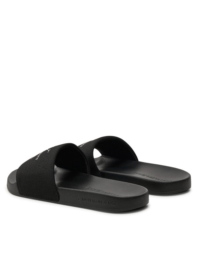 Calvin Klein Jeans Παντόφλες Calvin Klein Jeans Slide Monogram Wn YW0YW01835 Μαύρο