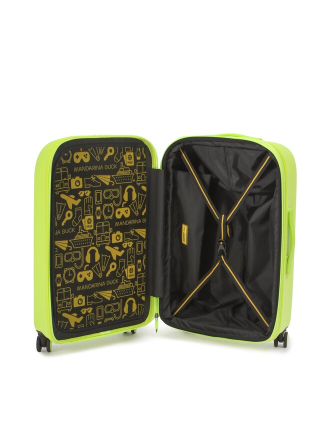 Mandarina Duck Közepes bőrönd Mandarina Duck Logoduck+ P10SZV32A13 Zöld