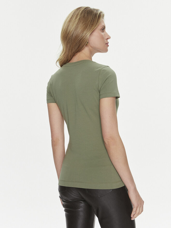 Guess Guess Póló Pony Hair W4RI45 J1314 Zöld Slim Fit