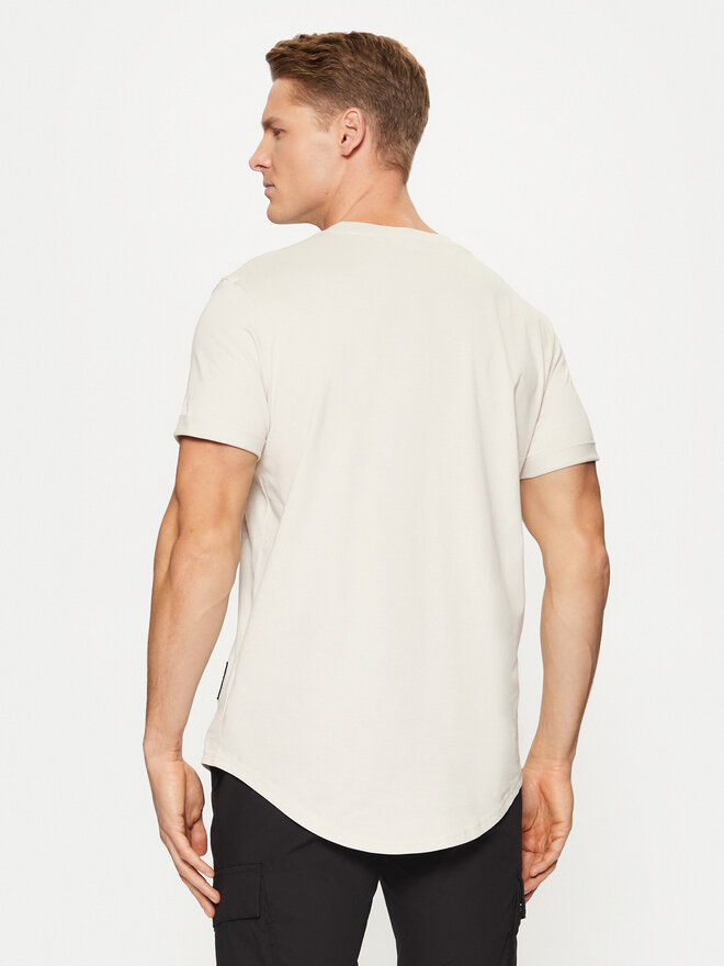 Calvin Klein Jeans Calvin Klein Jeans Футболка Badge Turn Up Sleeve J30J323482 Écru Regular Fit