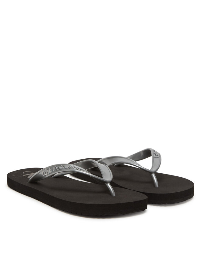 Calvin Klein Jeans Chancletas Calvin Klein Jeans Beach Sandal Monologo Tpu YW0YW01719 Plata