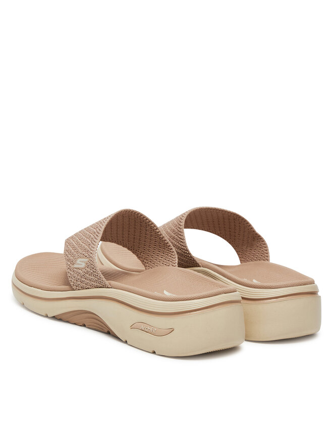 Skechers Japonki Skechers Go Walk Arch Fit 2.0 Sandal-Carrie 140861/TPE Beżowy