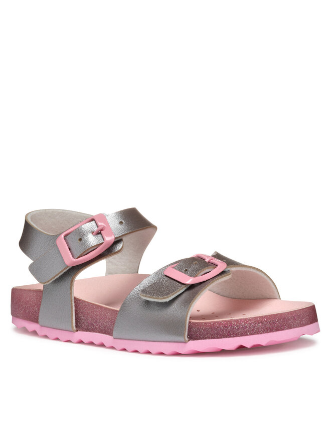 Geox Sandali Geox J Adriel J558MI 000NF C0566 D Srebrna