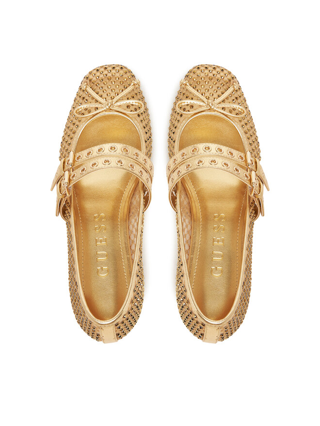 Guess Baleríny Guess FLJKNN FAB02 Zlatá