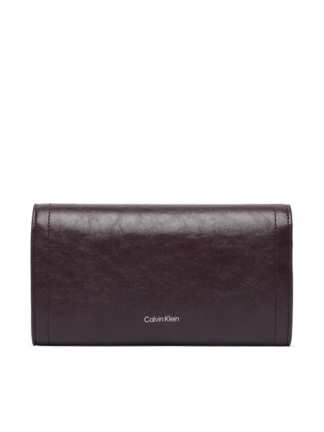 Calvin Klein Geldbörse Calvin Klein Emblem Hw Long Bifold LV04F1316G Braun