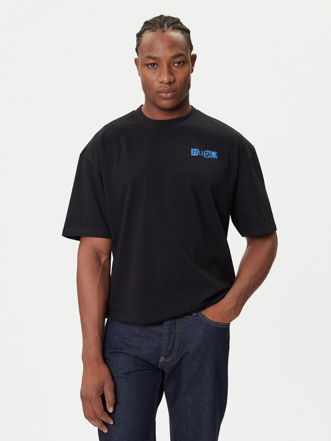 HUGO HUGO Camiseta Nilte 50542810 Negro Loose Fit