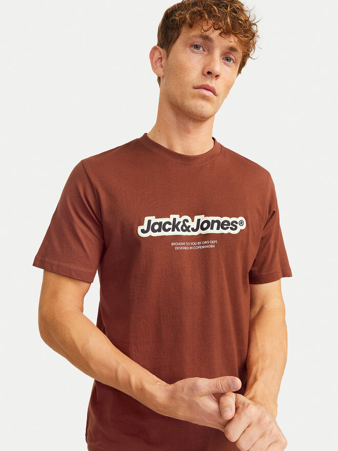 Jack&Jones Jack&Jones Majica Vesterbro 12265740 Rjava Relaxed Fit