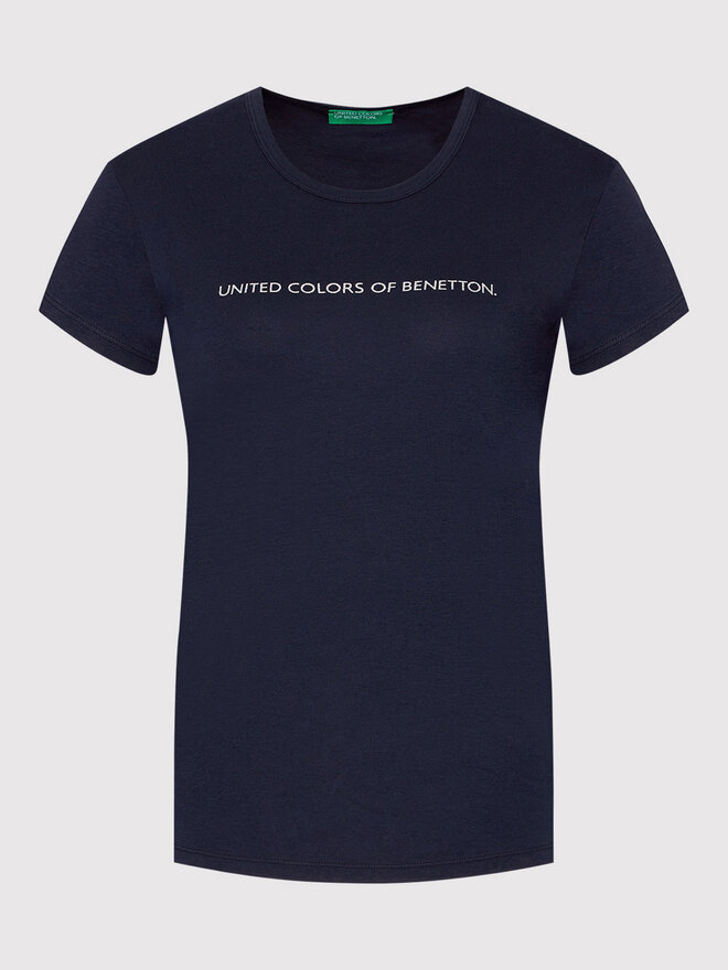 United Colors Of Benetton United Colors Of Benetton Majica 3GA2E16A2 Mornarsko modra Regular Fit