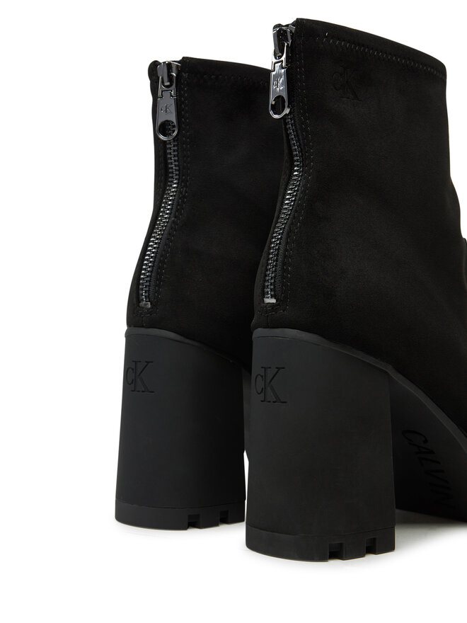 Calvin Klein Jeans Μποτάκια Calvin Klein Jeans Heel Platform Zip Boot Ss YW0YW01601 Μαύρο