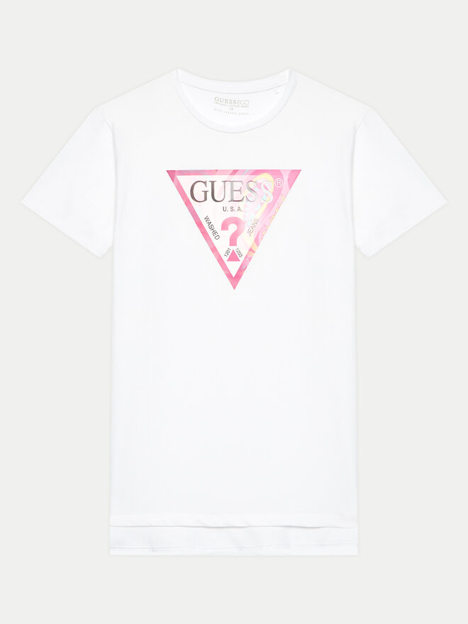 Guess Guess Marškinėliai J4GI35 K6YW4 Balta Regular Fit