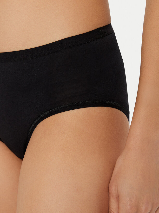 Triumph Triumph 2er-Set klassische Damenslips mit hoher Taille Sense Of Cotton 10225046 Schwarz