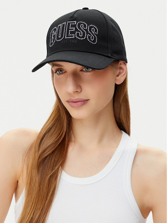 Guess Шапка с козирка Guess W5GZ15 WEGD0 Черен