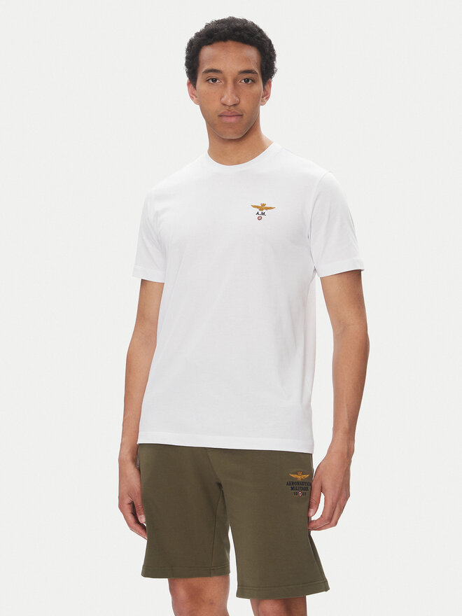 Aeronautica Militare Aeronautica Militare Camiseta 251TS1580J372 Blanco Regular Fit