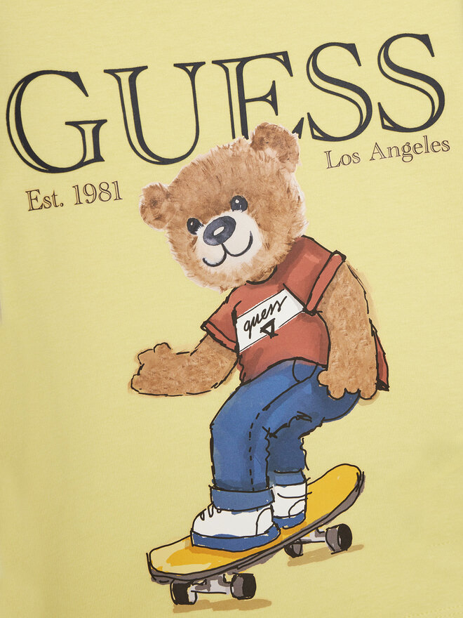 Guess Guess Camiseta N5GI04 K8HM4 Amarillo Regular Fit