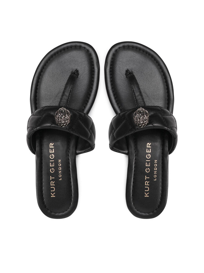 Kurt Geiger Flip flop Kurt Geiger Kensington T-Bar Sandal 8651400109 Negru