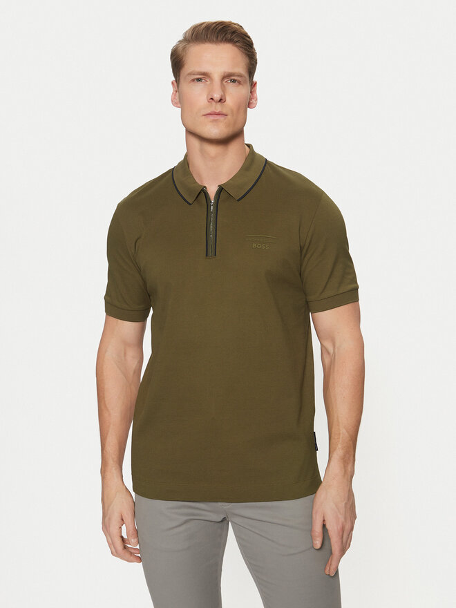 BOSS BOSS Poloshirt PORSCHE X PORSCHE 50531463 Khakifarben Regular Fit