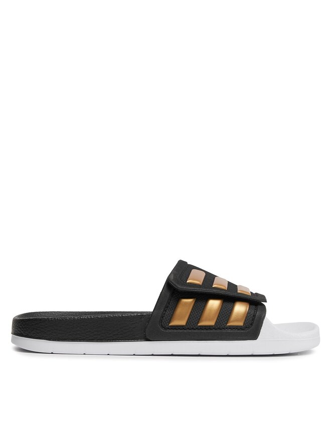 Black adidas slippers discount