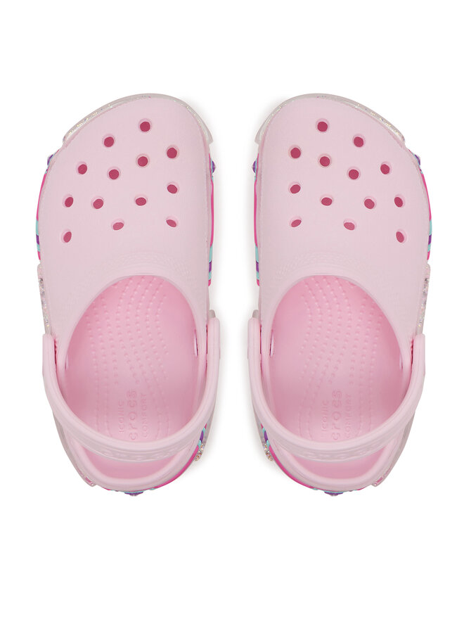 Crocs Pantoletten Crocs Classic Star Sparkle Shaker Clog 211620 Rosa