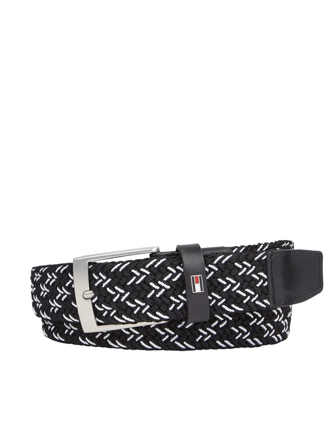 Tommy Hilfiger Cinturón para hombre Tommy Hilfiger Adan 3.5 Elastic AM0AM12051 Negro