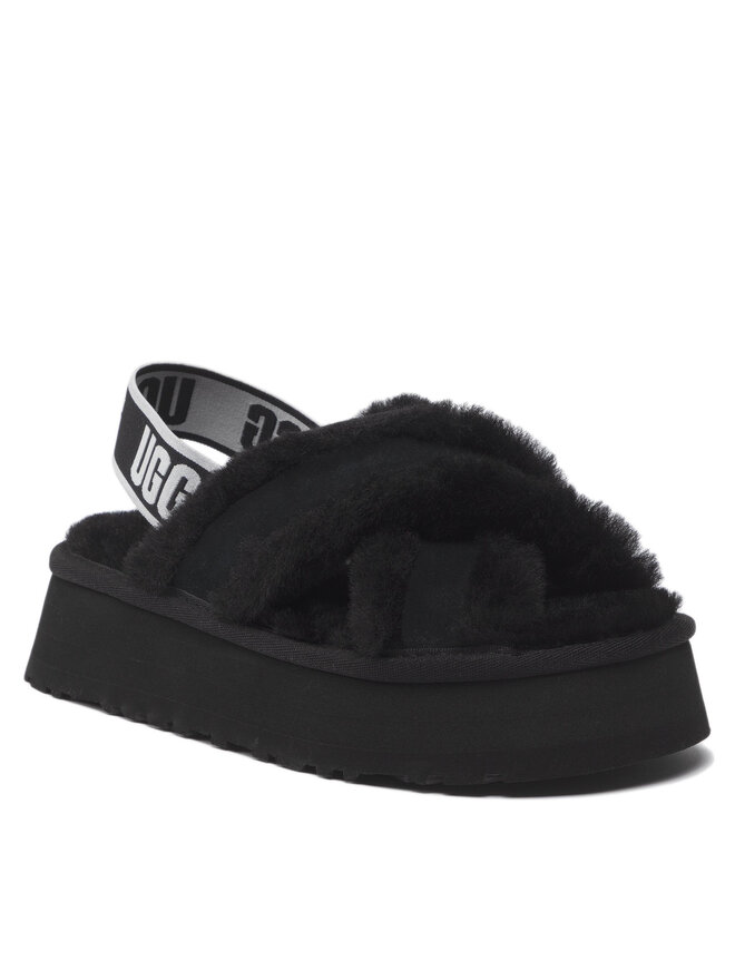 Ugg Hausschuhe Ugg W Disco Cross Slide 1121550 Schwarz
