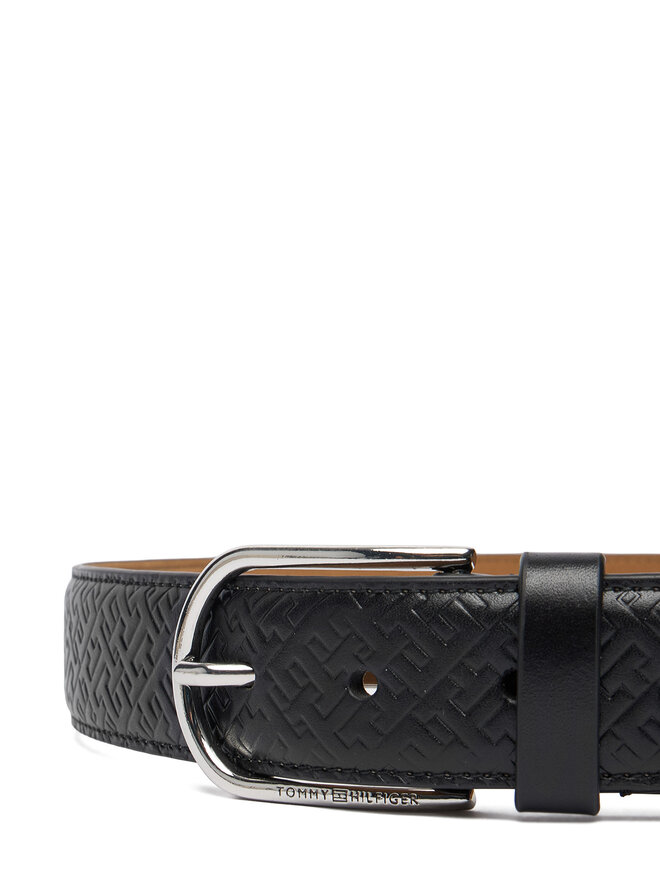 Tommy Hilfiger Herrengürtel Tommy Hilfiger Business Lux 3.5 AM0AM13761 Schwarz