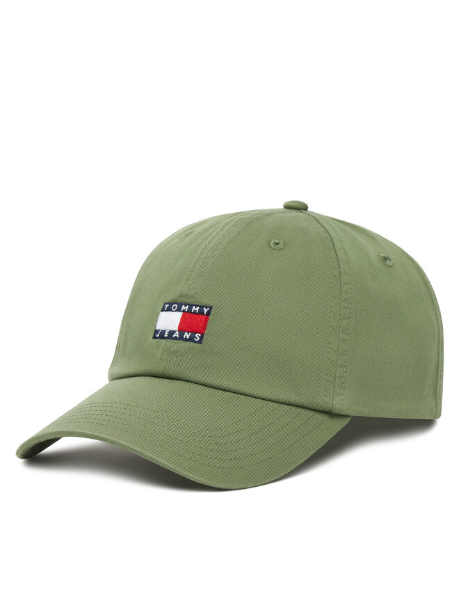 Tommy Jeans Kepurė su snapeliu Tommy Jeans Tjm Heritage 6 Panel Cap AM0AM12020 Žalia