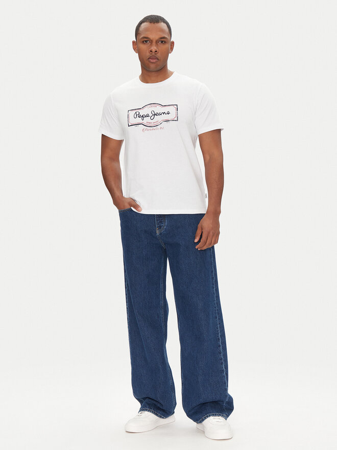 Pepe Jeans Pepe Jeans Camiseta Daxton PM509786 Blanco Regular Fit