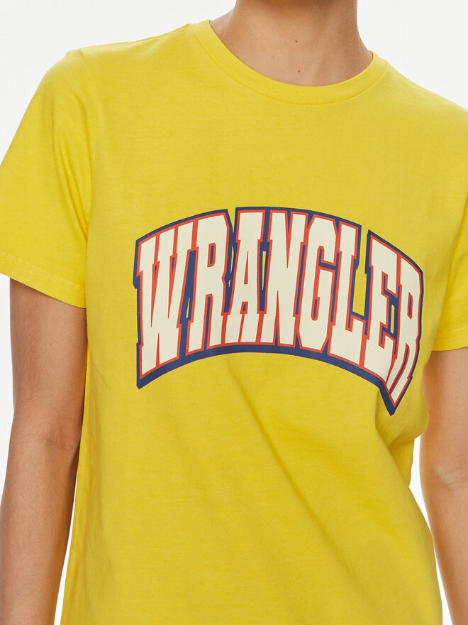 Wrangler Wrangler Camiseta Varsity 112350189 Amarillo Regular Fit